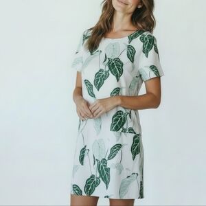 Persifor Carter Dress In Leaf Print